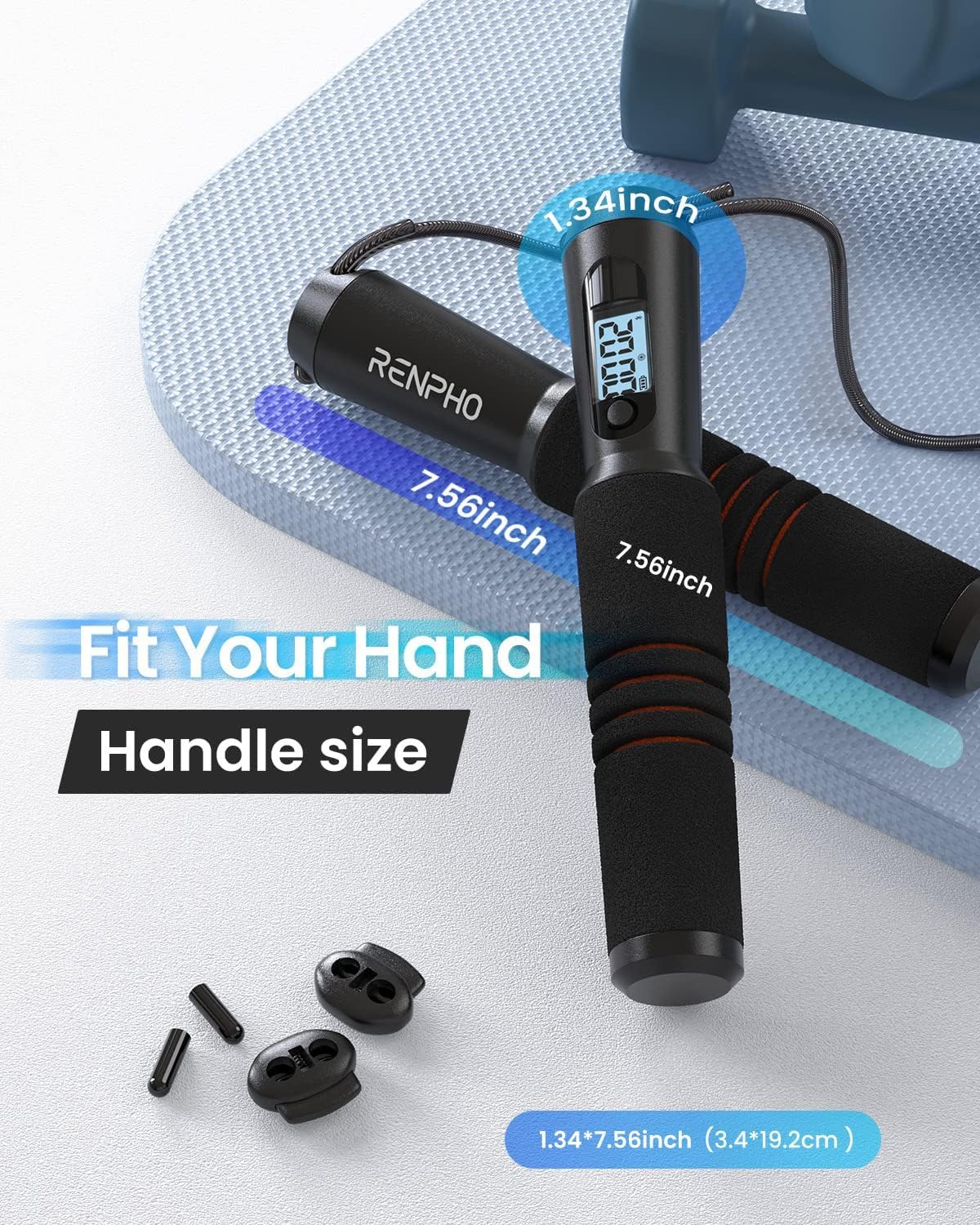 Smart Jump Rope – App-Connected, Adjustable Skipping Rope with Counter & Tangle-Free Design for Fitness & Training
