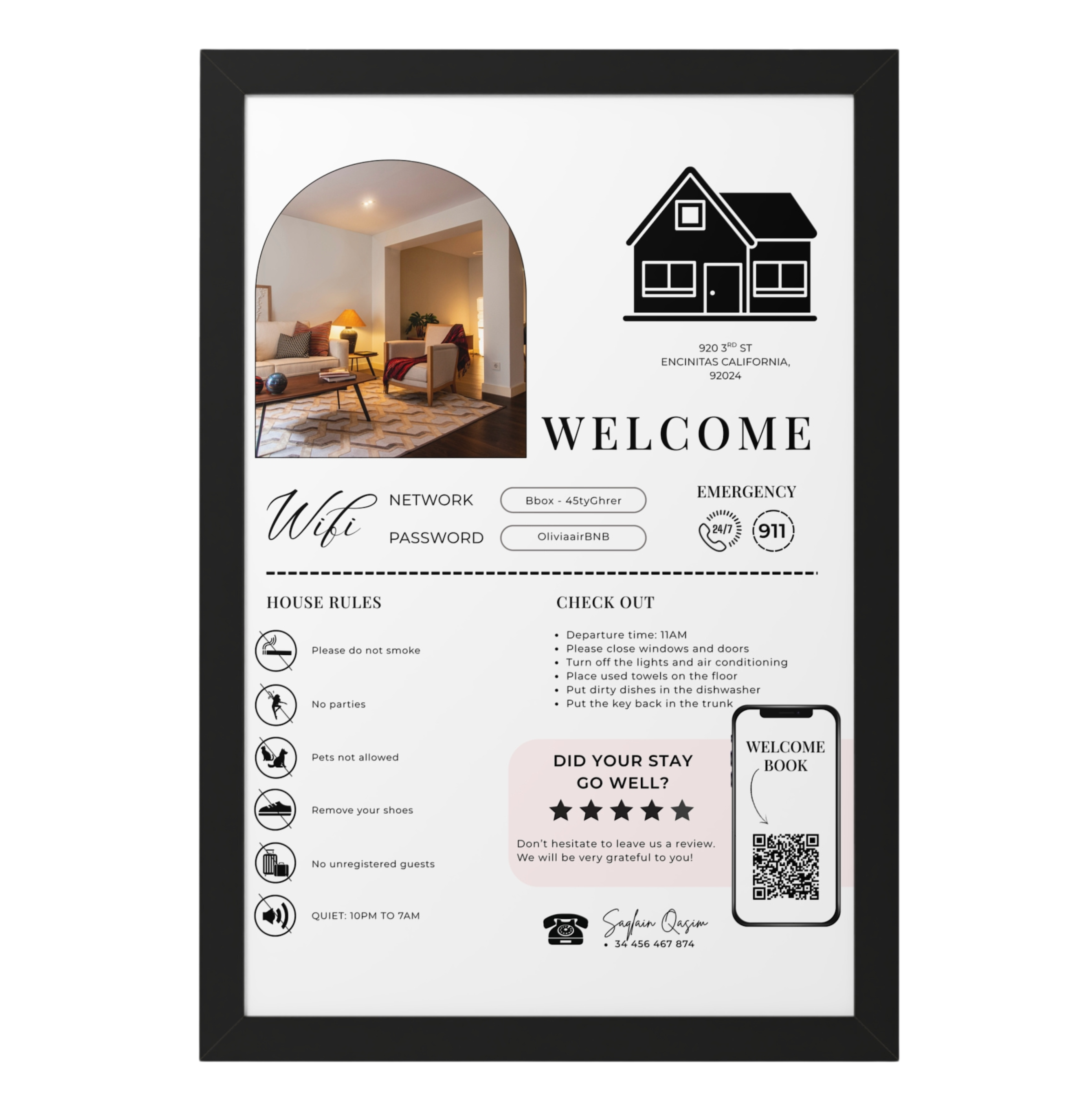 Allan Welcome Sign & Digital Book