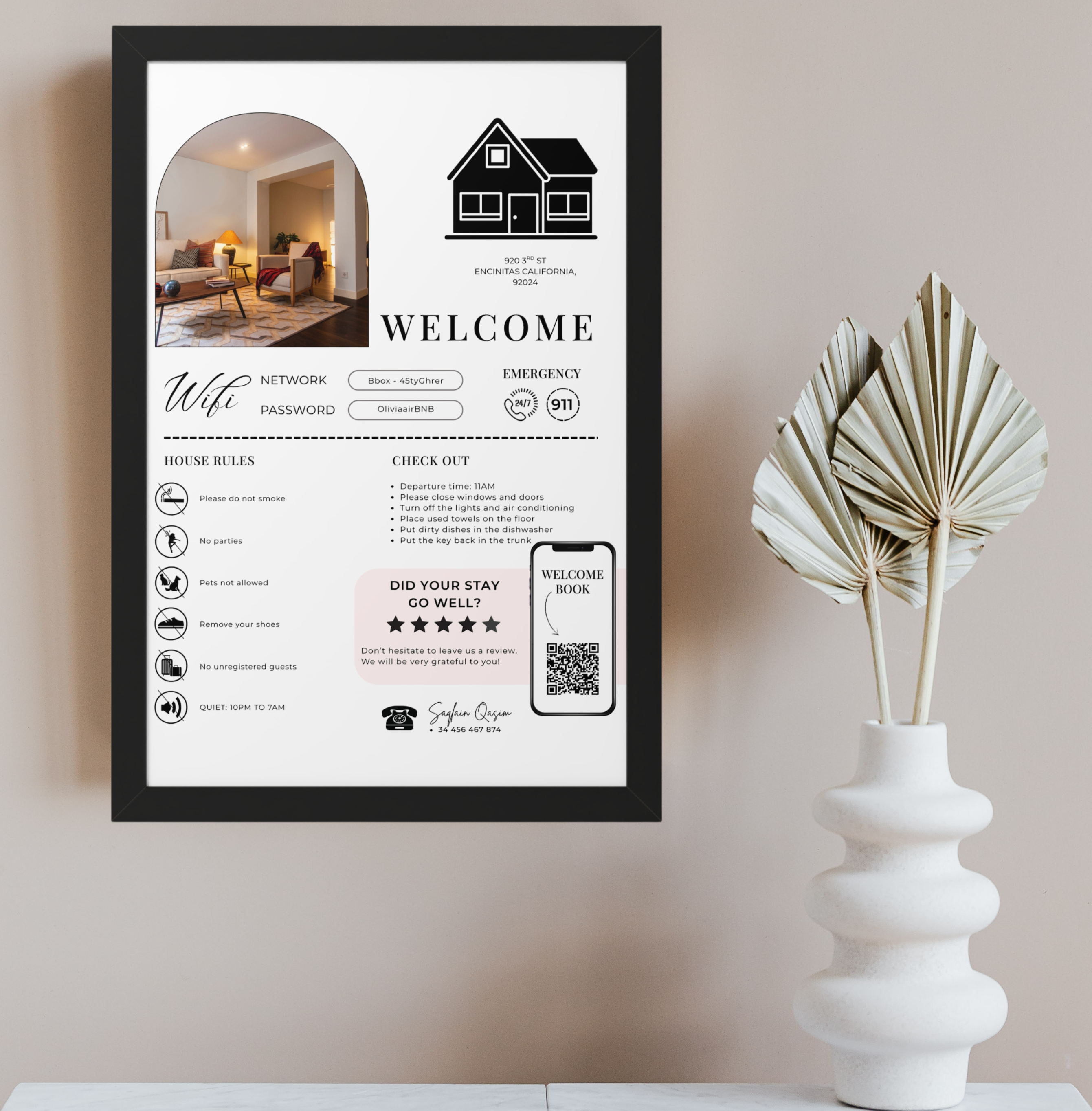 Allan Welcome Sign & Digital Book