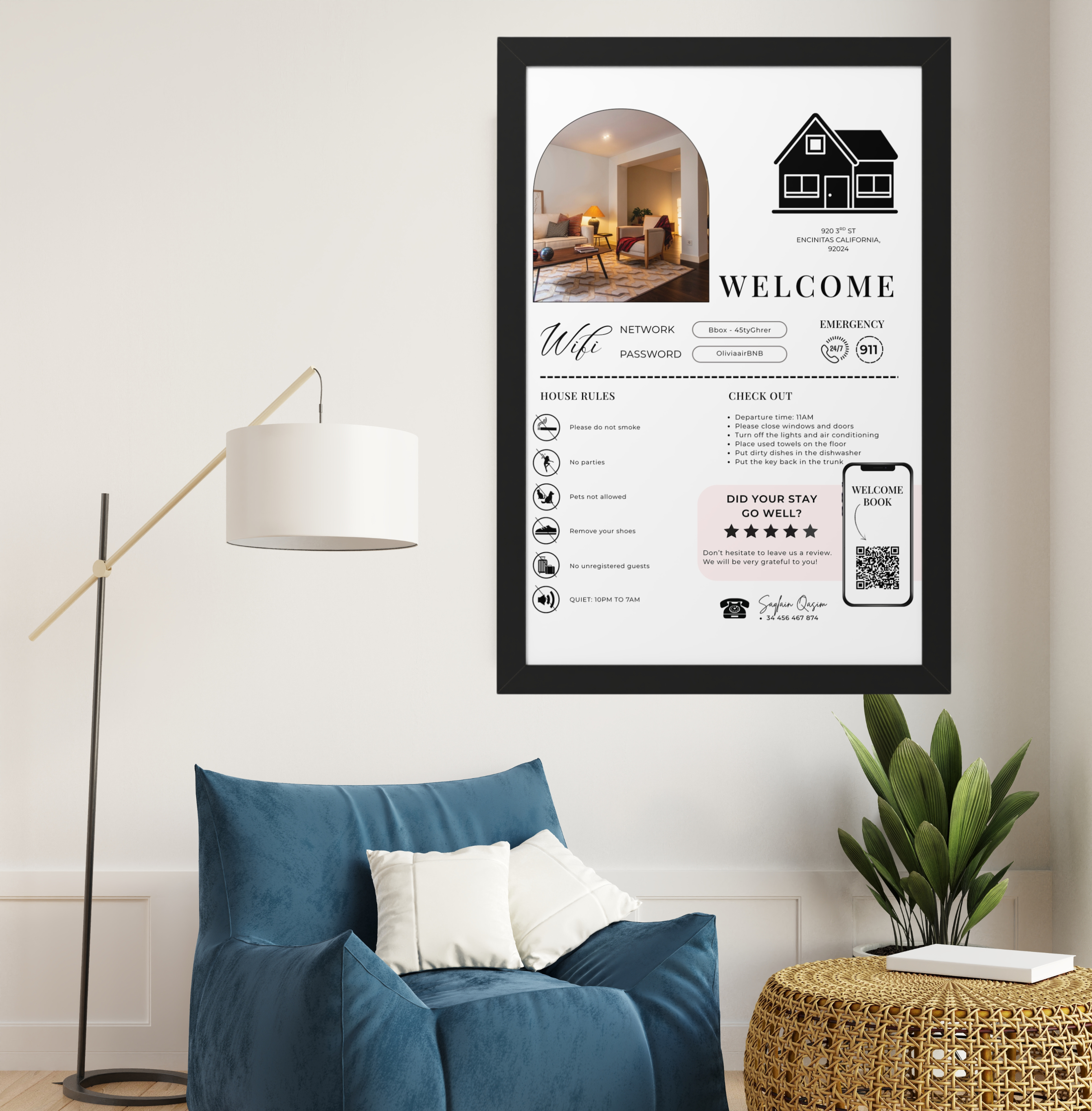 Allan Welcome Sign & Digital Book