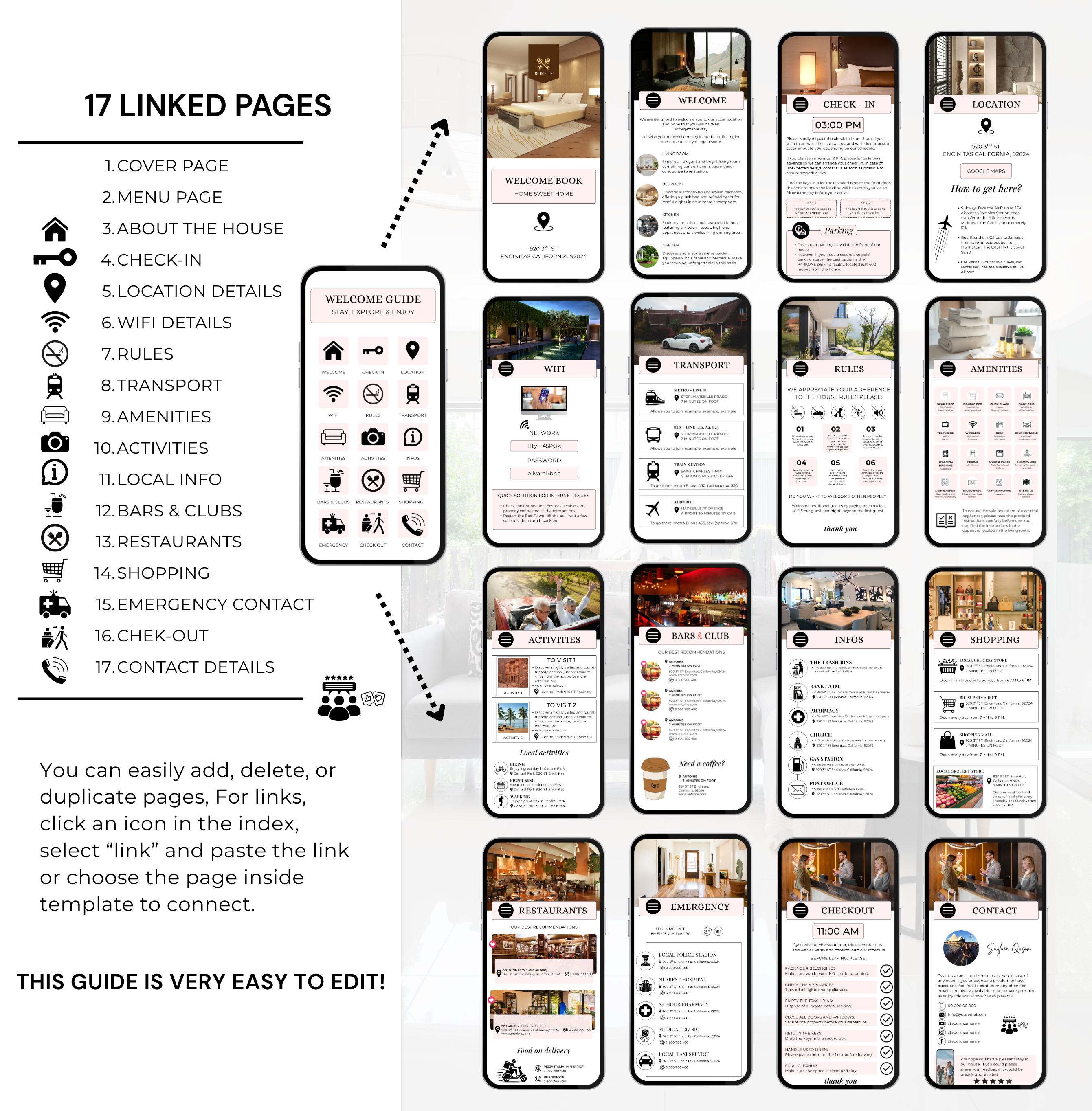 Digital Welcome Book Template