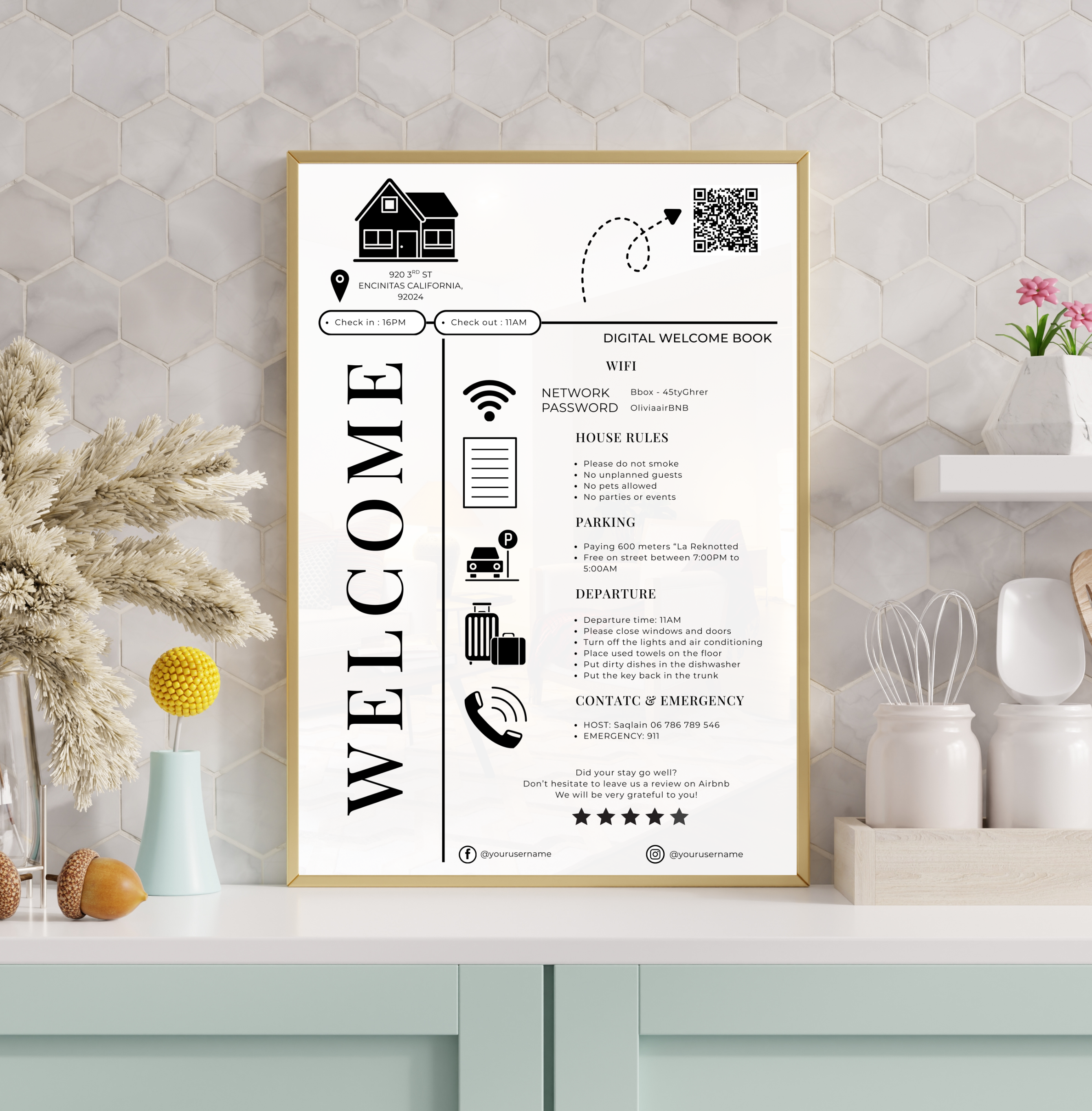 Digital Welcome Book Template