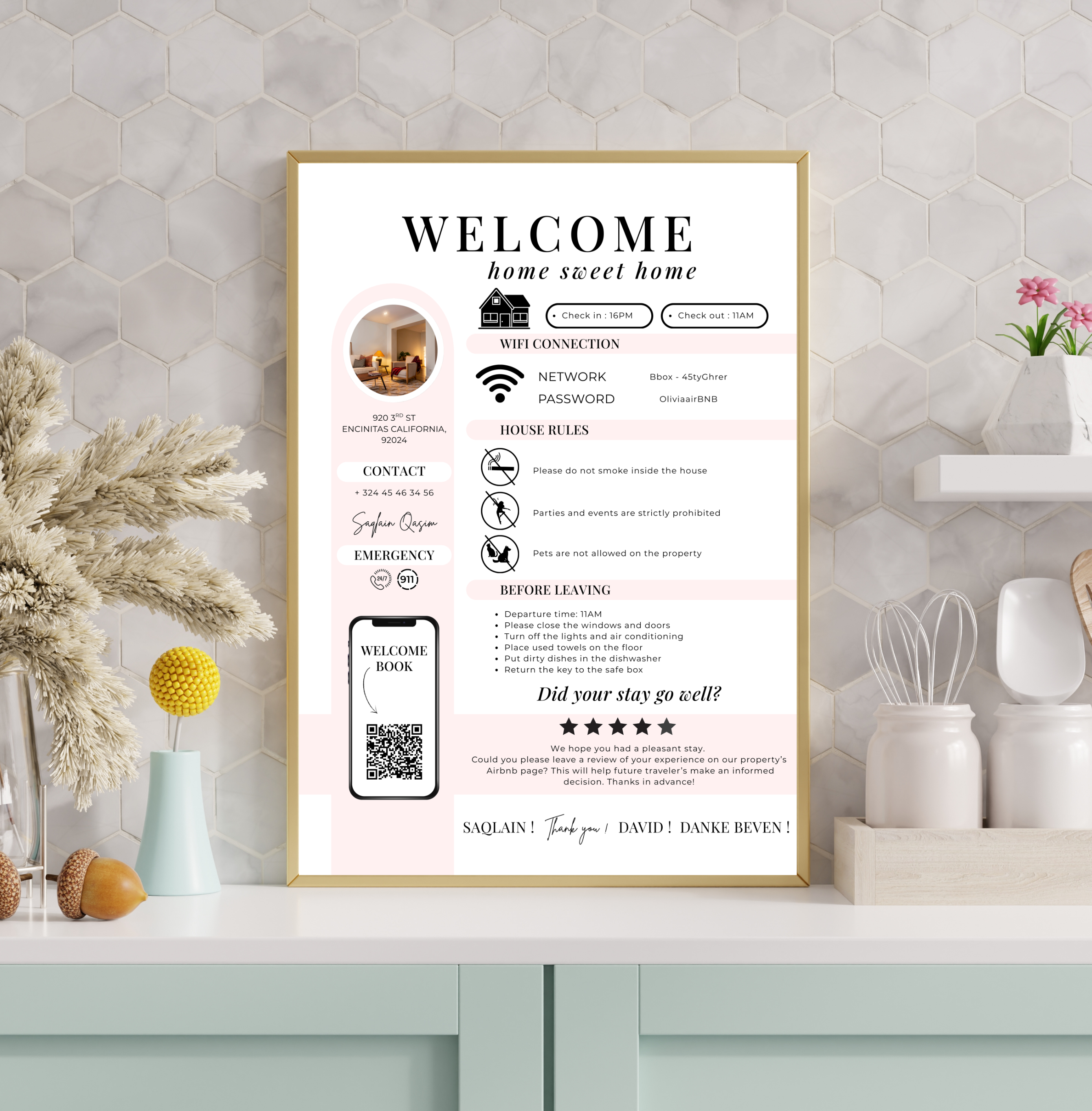 Digital Welcome Book Template