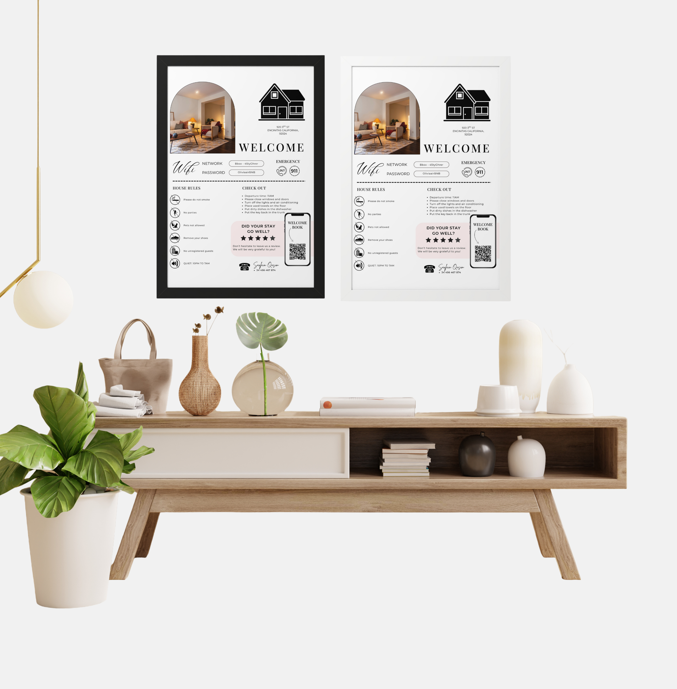 Allan Welcome Sign & Digital Book