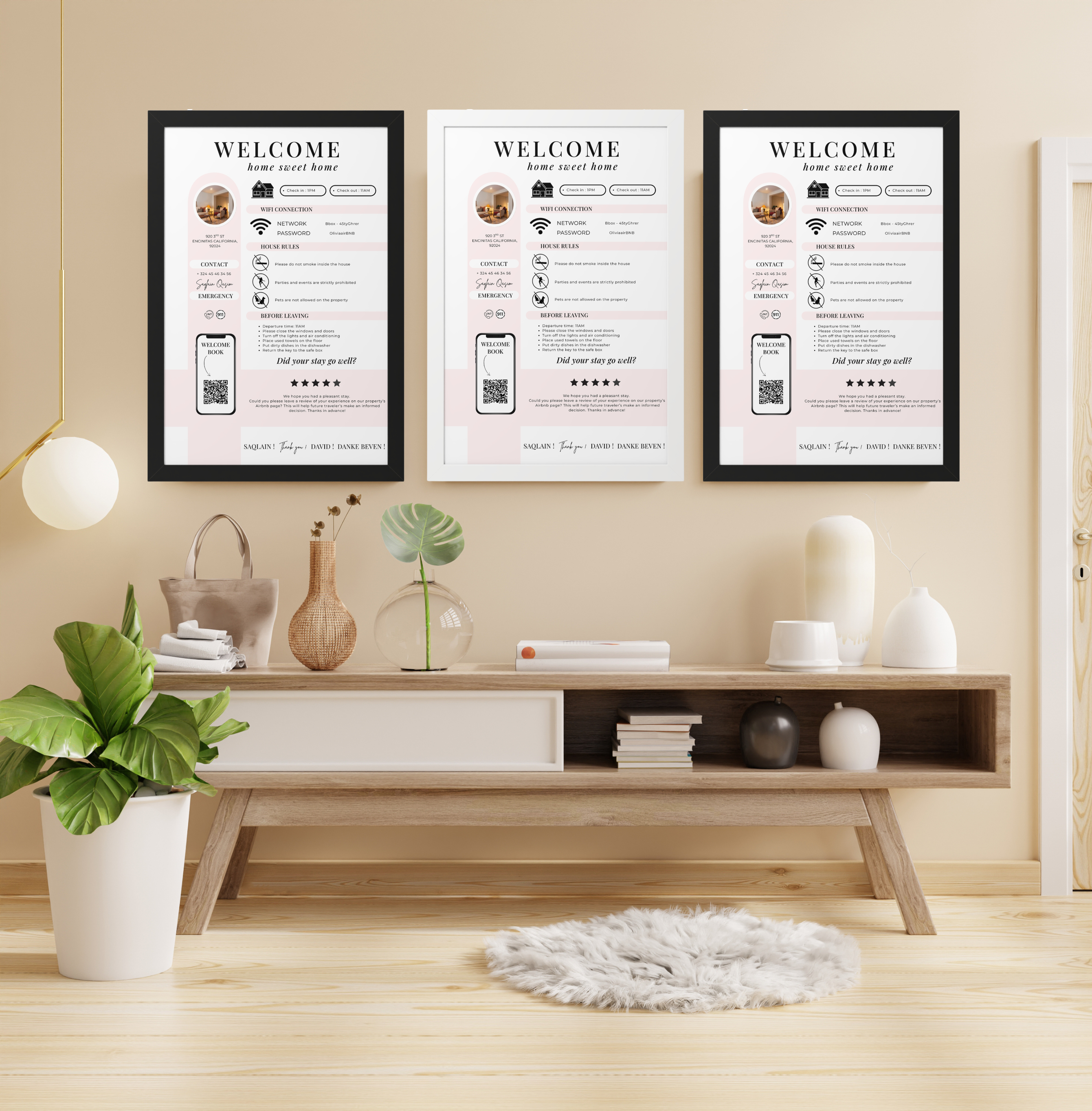 Aura Welcome Sign & Digital Book