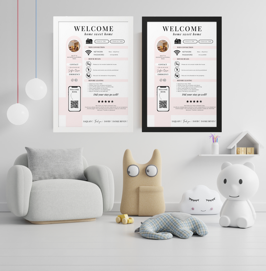 Aura Welcome Sign & Digital Book