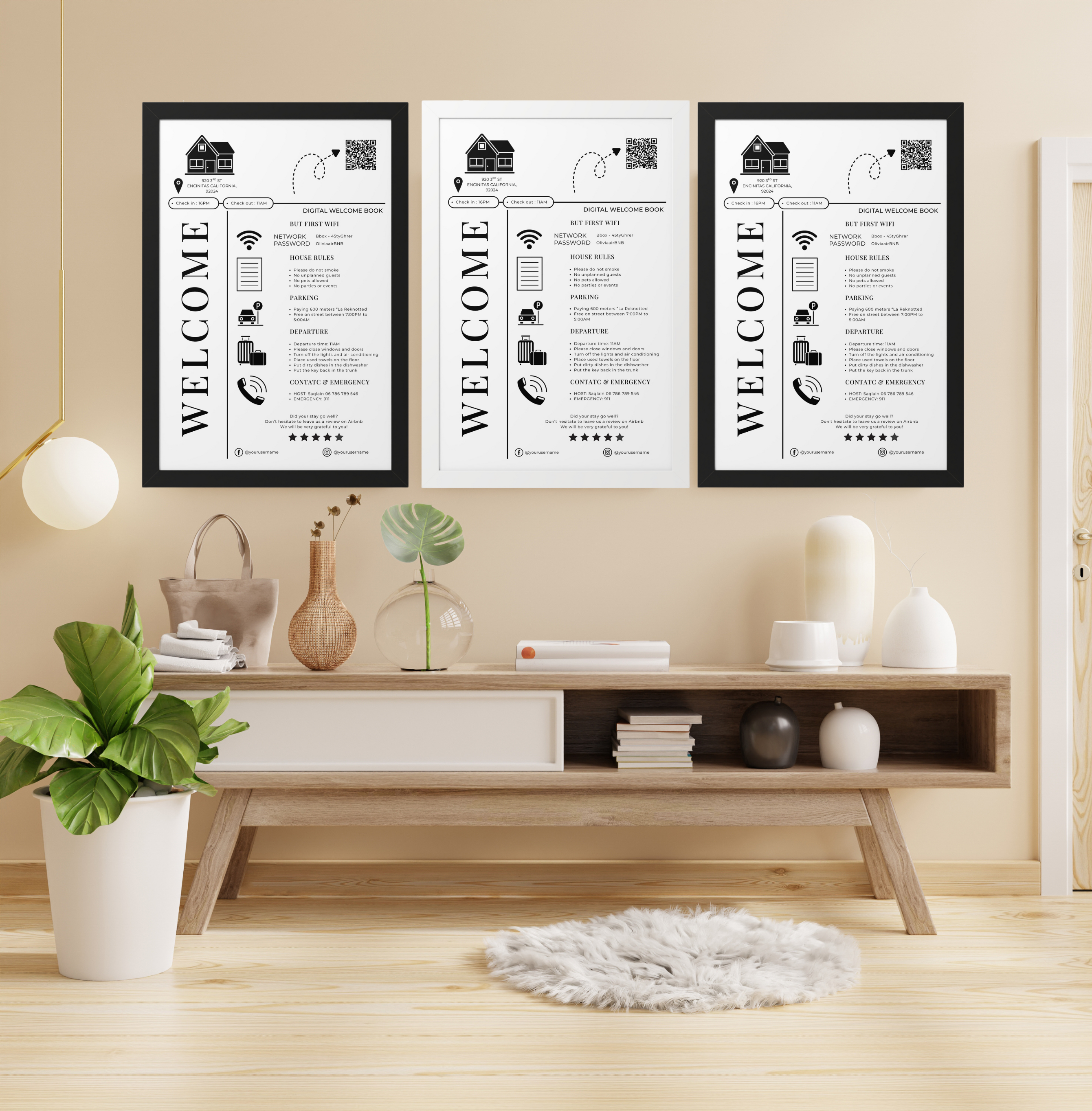 Tory Welcome Sign & Digital Book