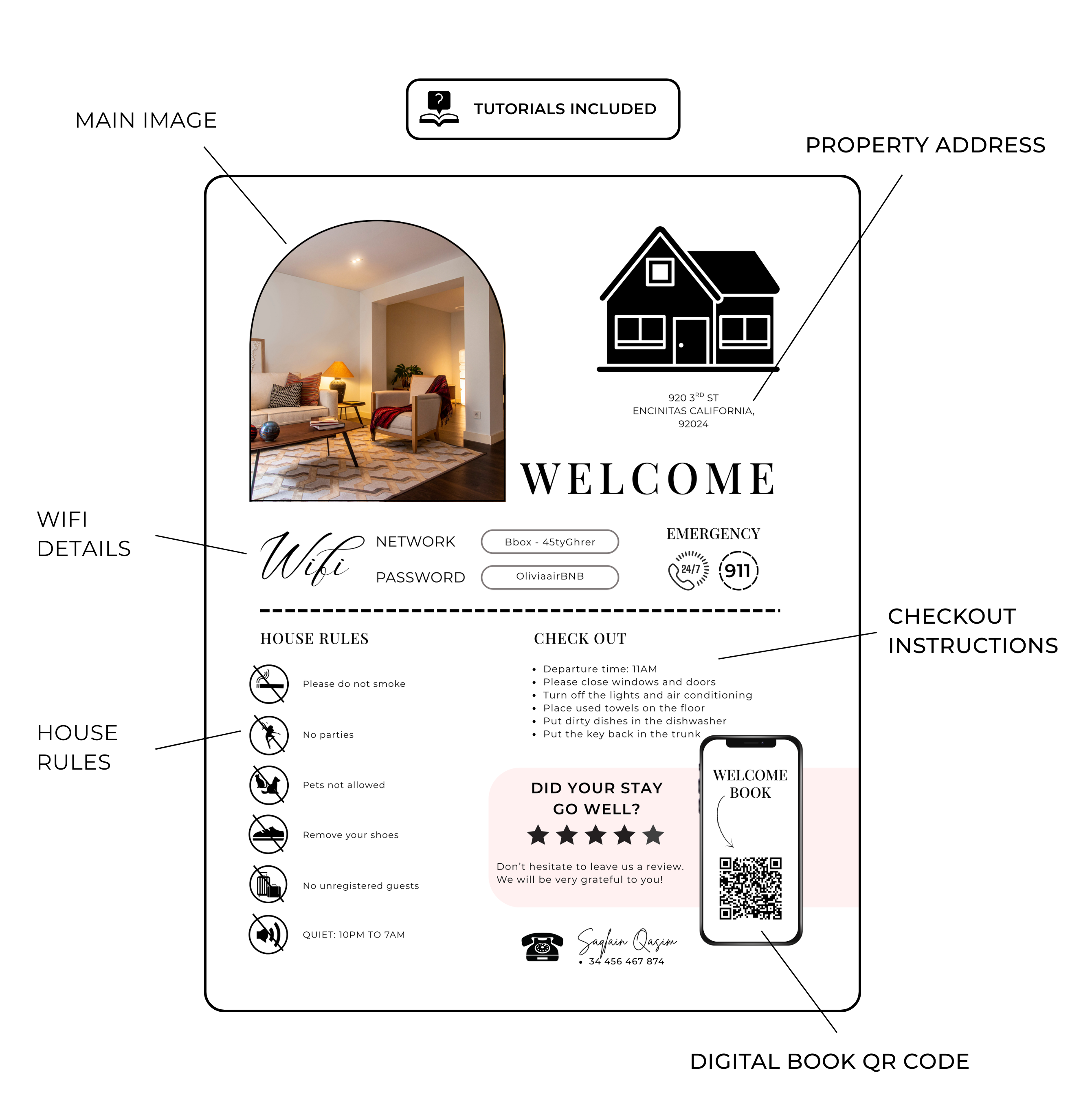 Allan Welcome Sign & Digital Book